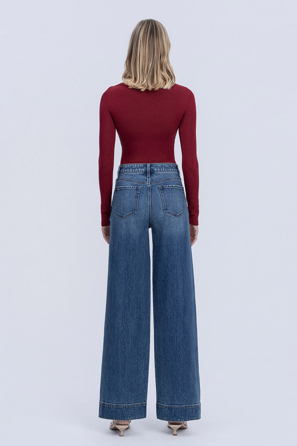 Cloudy Day Wide Leg Denim