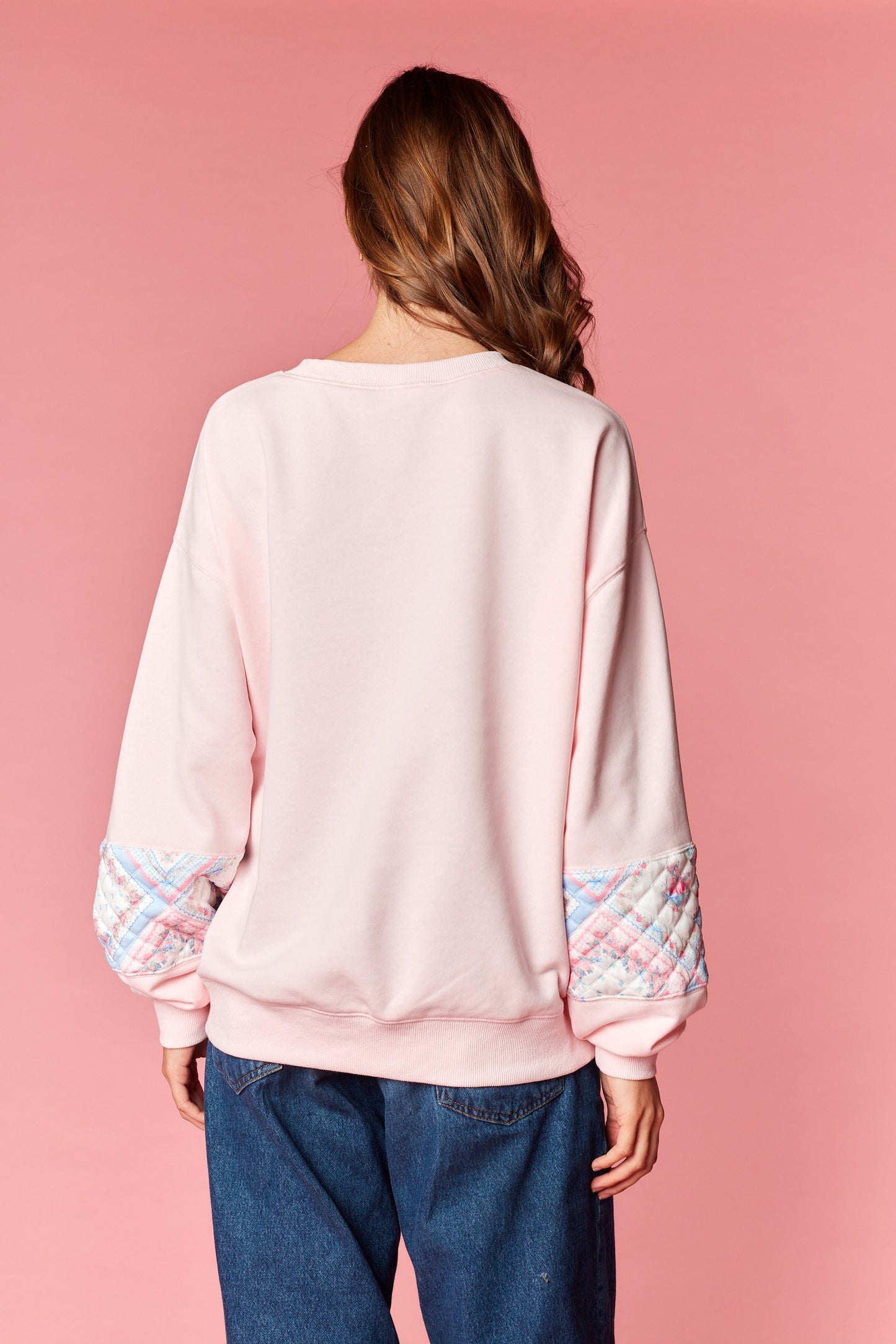 Quilted Patchwork Sweatshirt