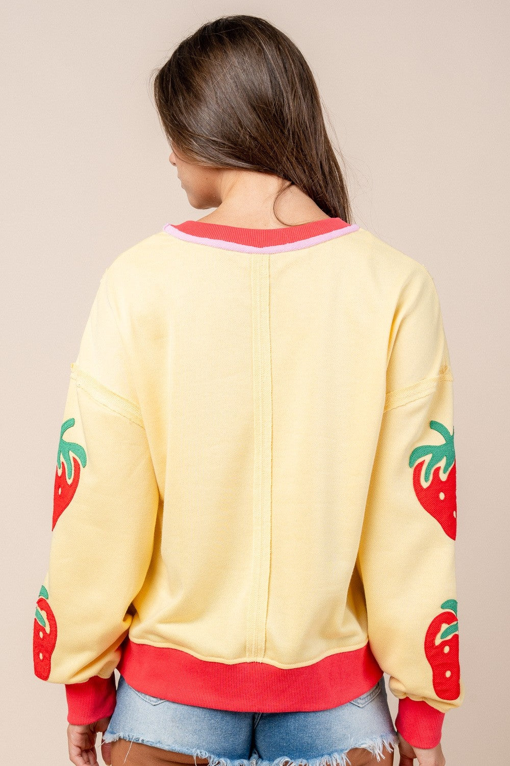 FRENCH TERRY LIGHTWEIGHT SWEATER TOP