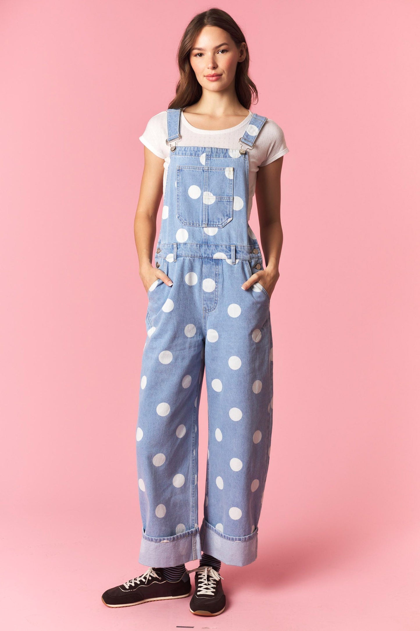 Bluebell Dot Overalls