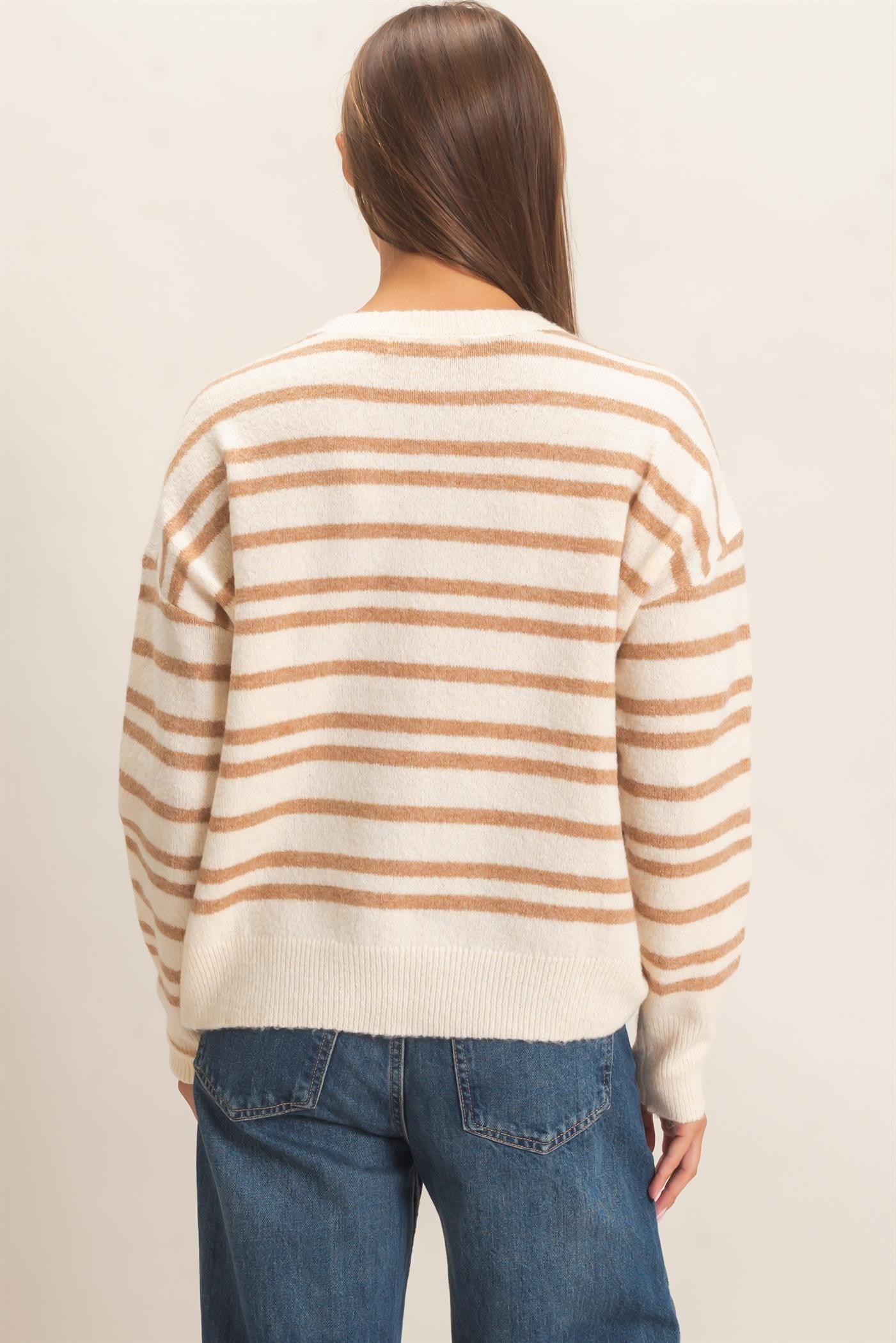 Striped Crew Neck Sweater