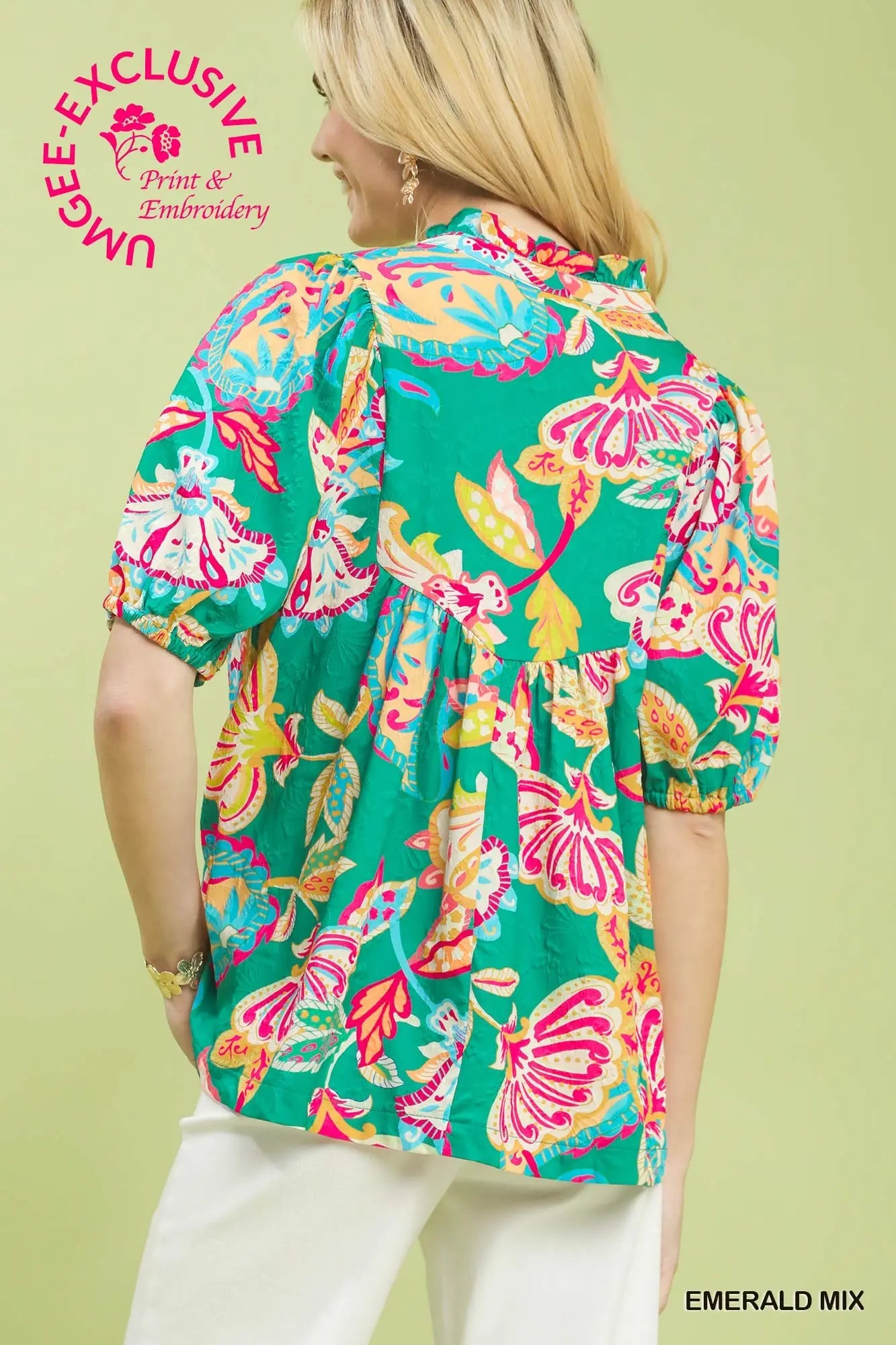 Paisley Print Top