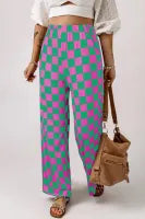 Pink and Green Checkered Pants