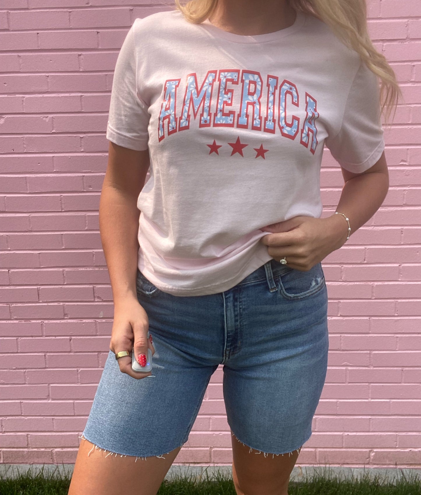 American Light Pink Tee