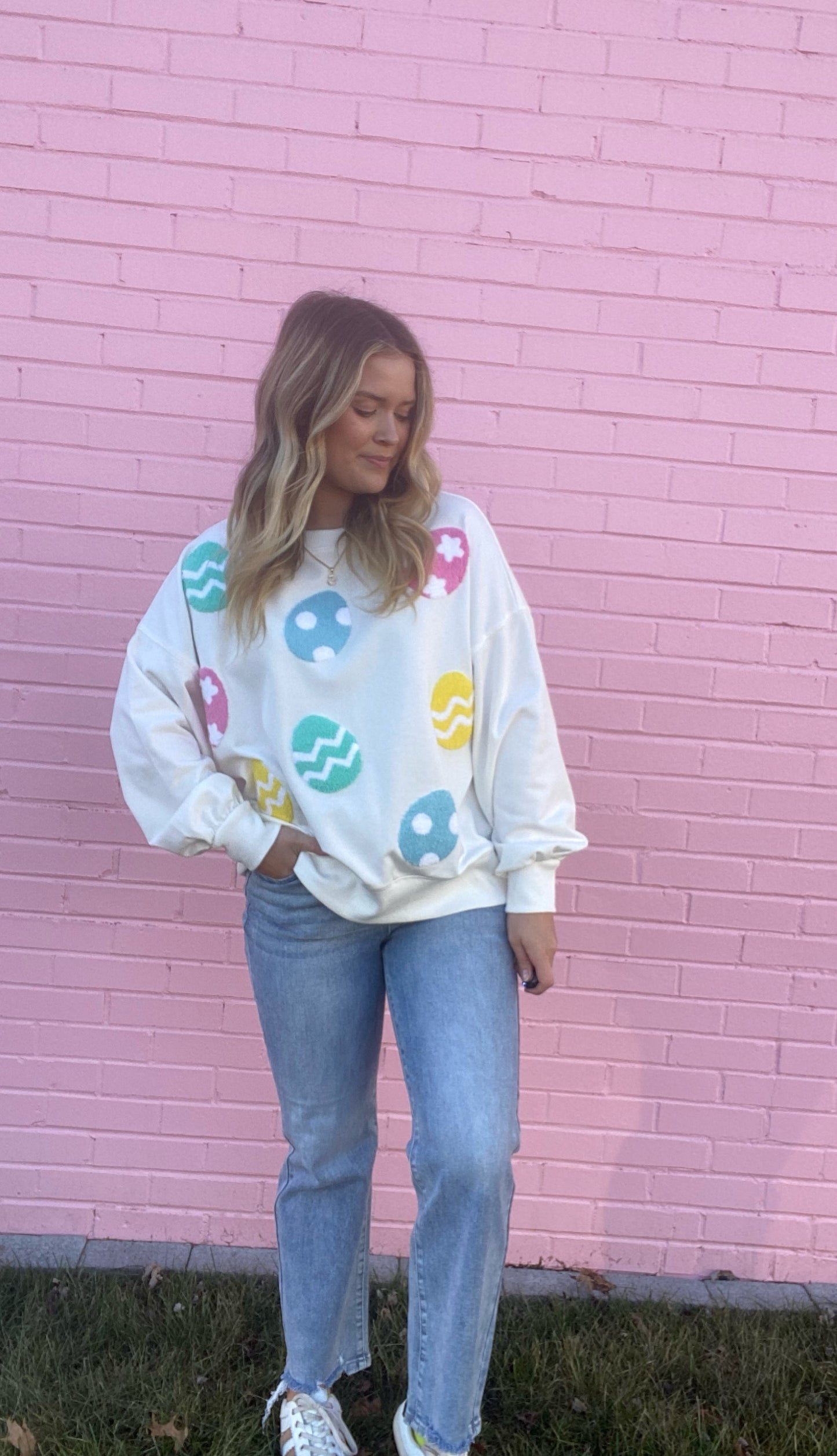 Easter Egg Oversized Sweatshirt
