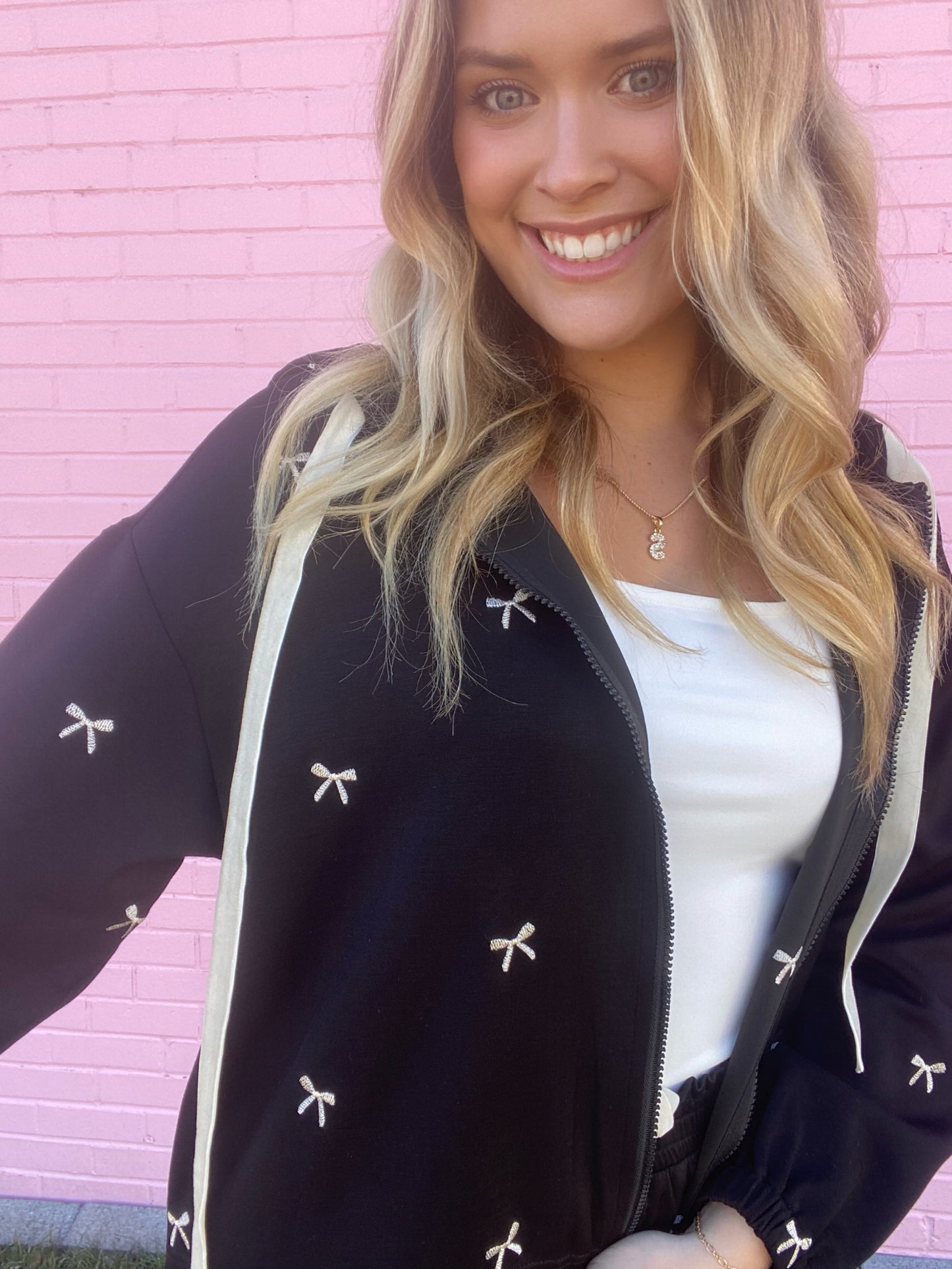 Bow Shorts and Jacket Set