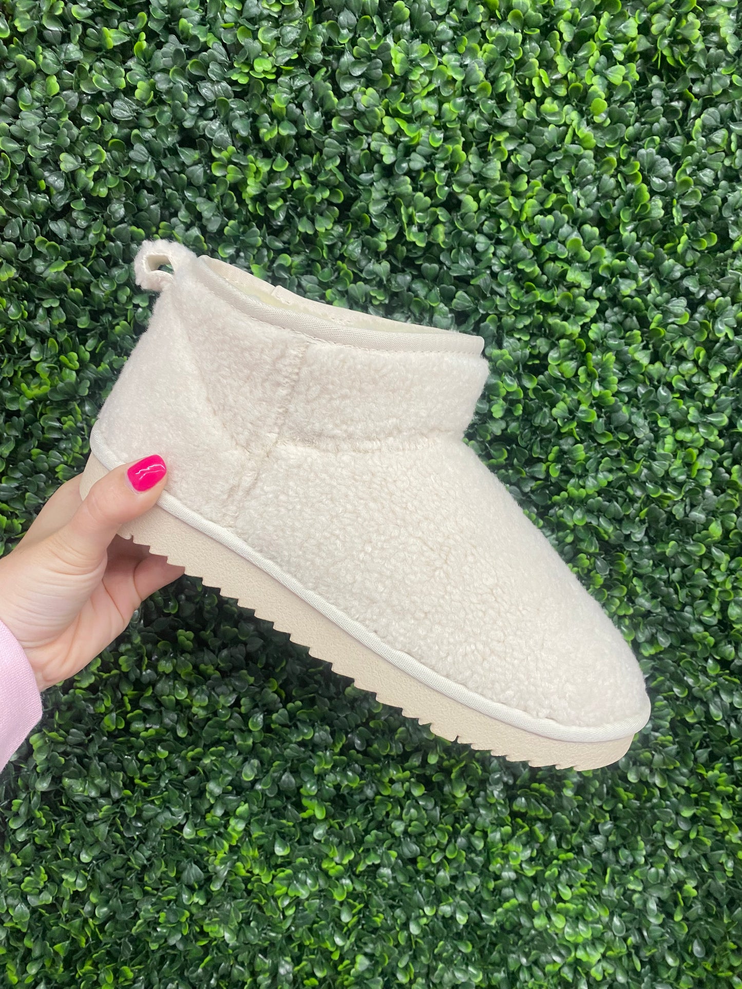 Cream Faux Fur Ugg