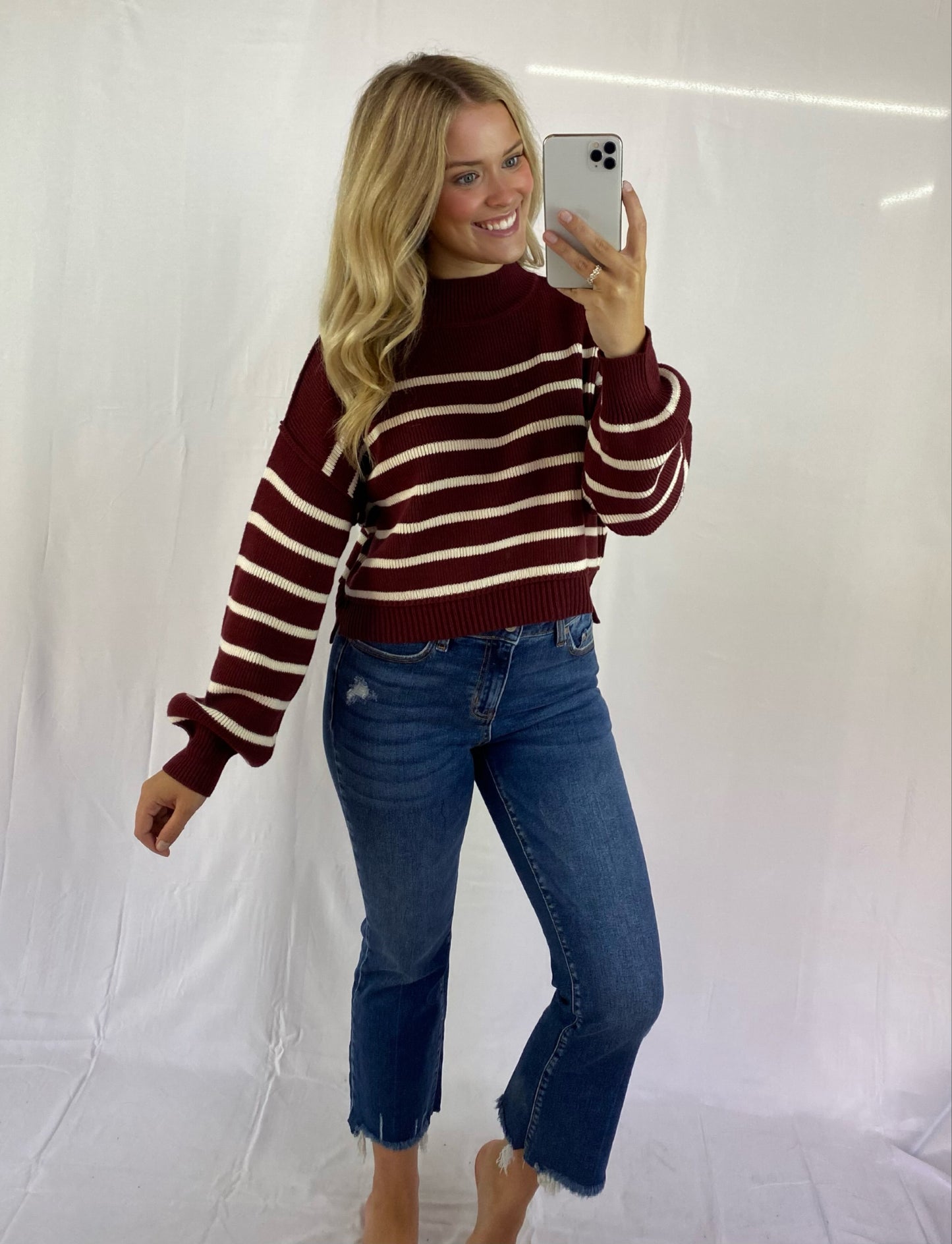 Stripe Drop Shoulder Sweater