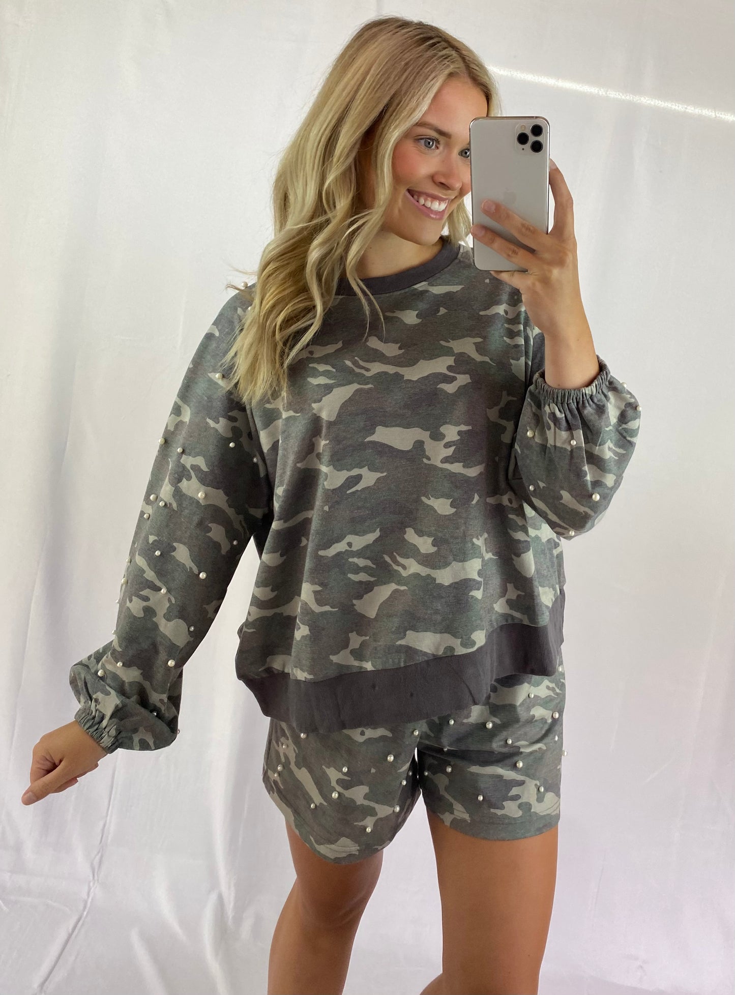 Pearl Camo Shorts Set