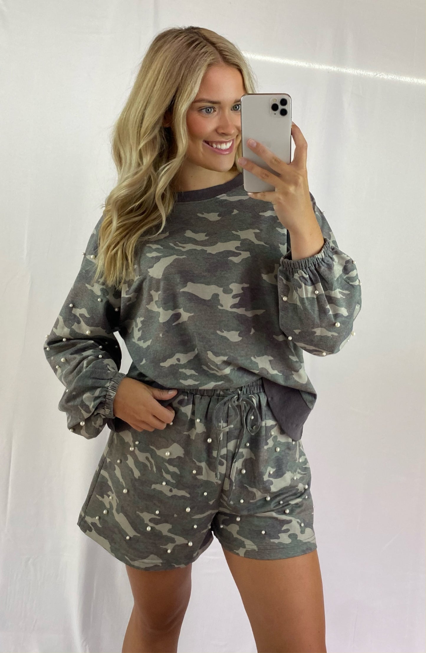 Pearl Camo Shorts Set