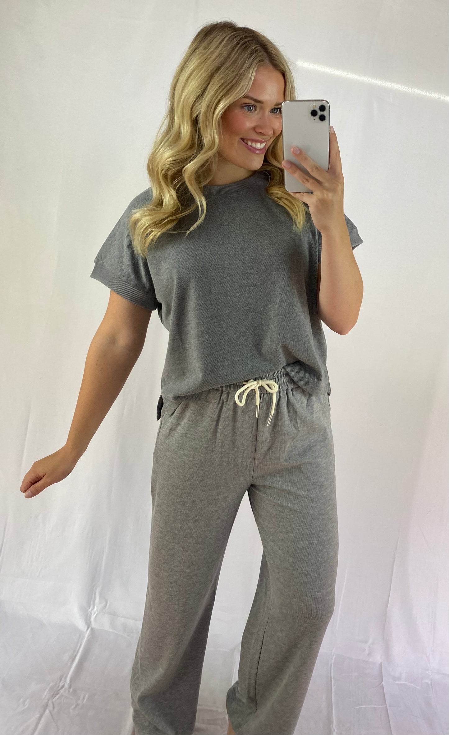 Knit Short Sleeve Set