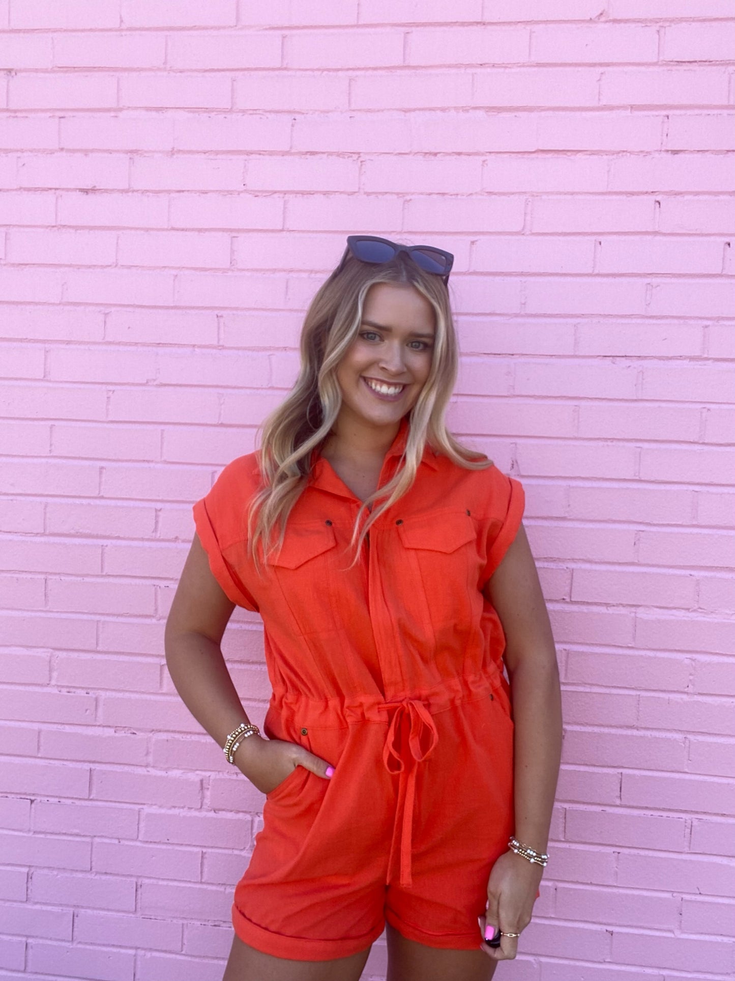 Orange Romper