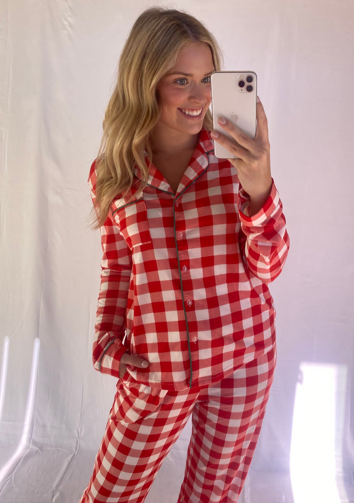 Red Christmas Plaid PJ's