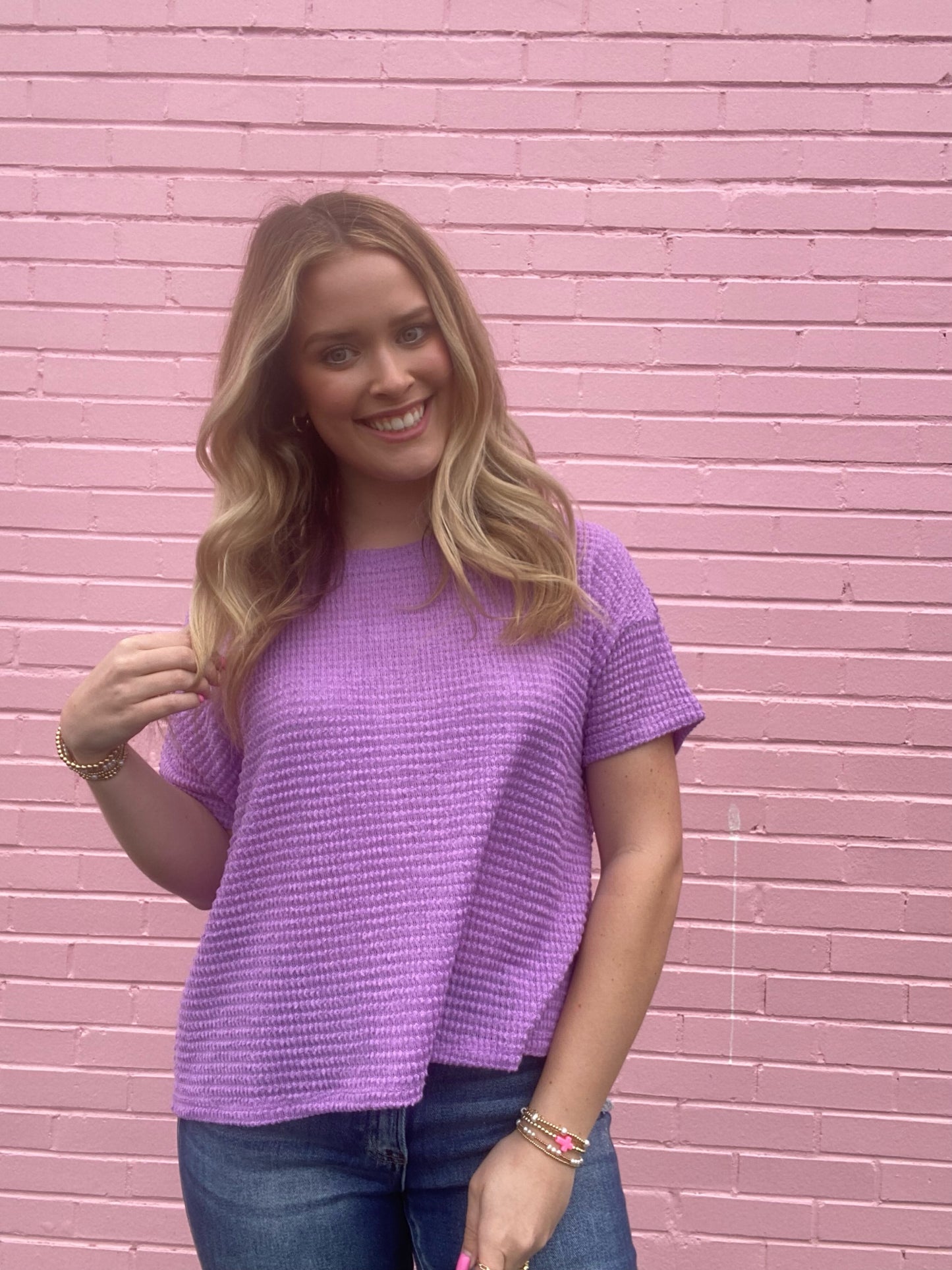 Short Sleeve Knit Top