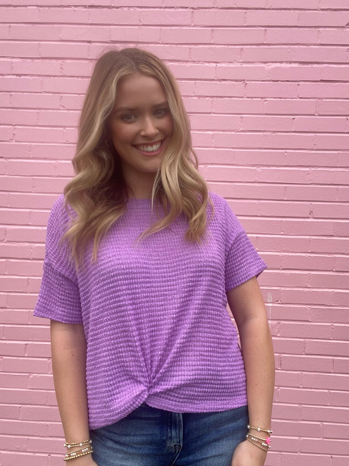 Short Sleeve Knit Top
