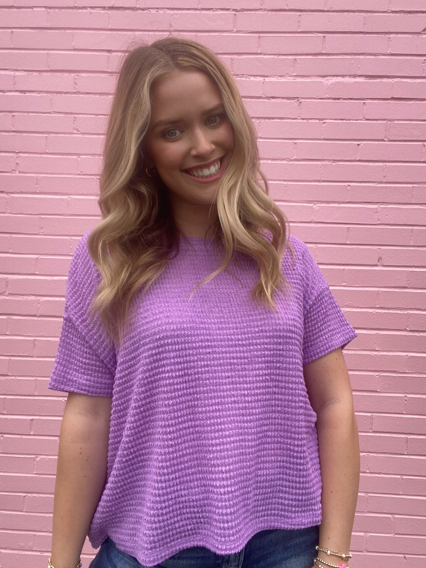 Short Sleeve Knit Top