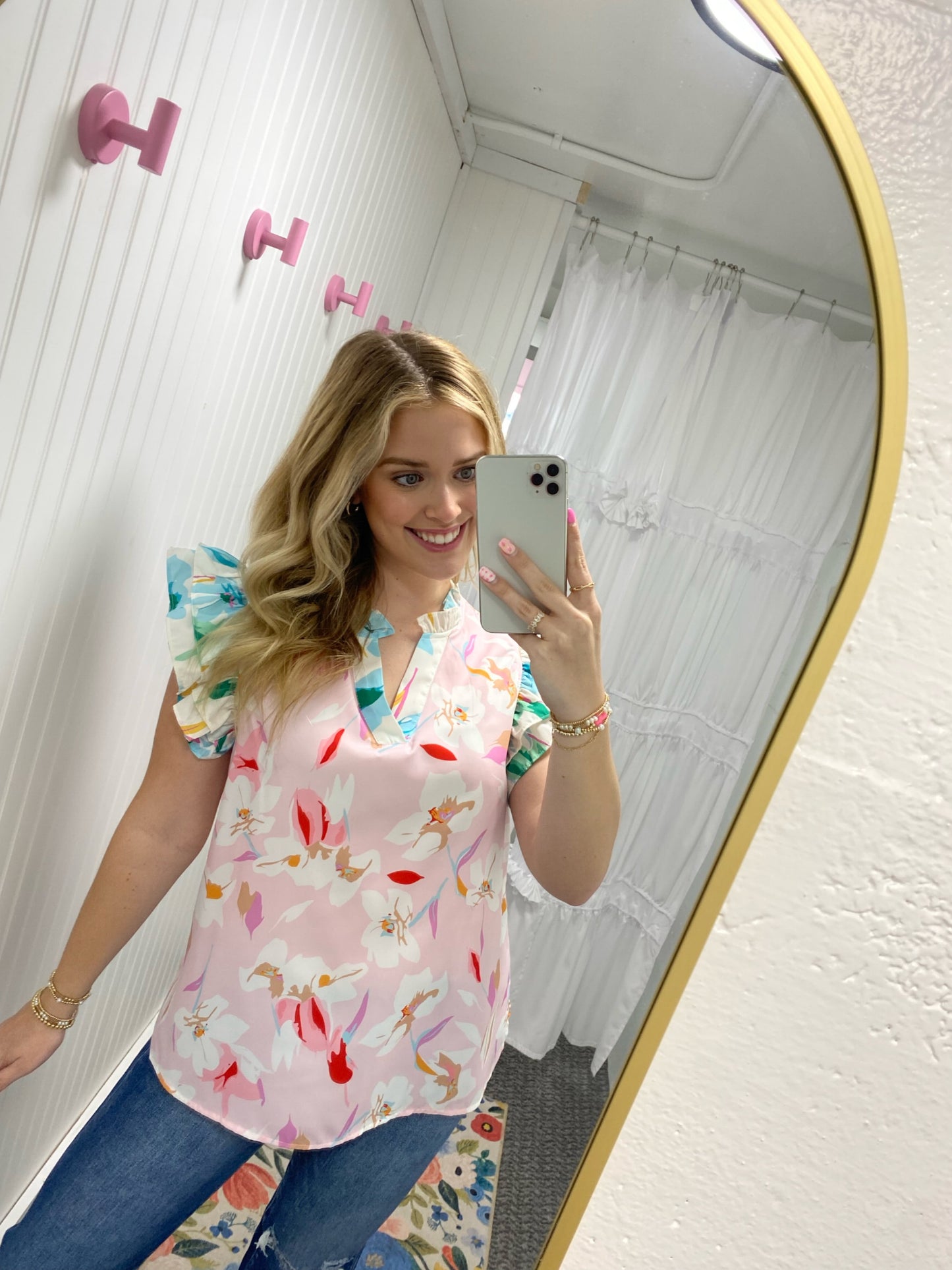 Muli Color Floral Blouse