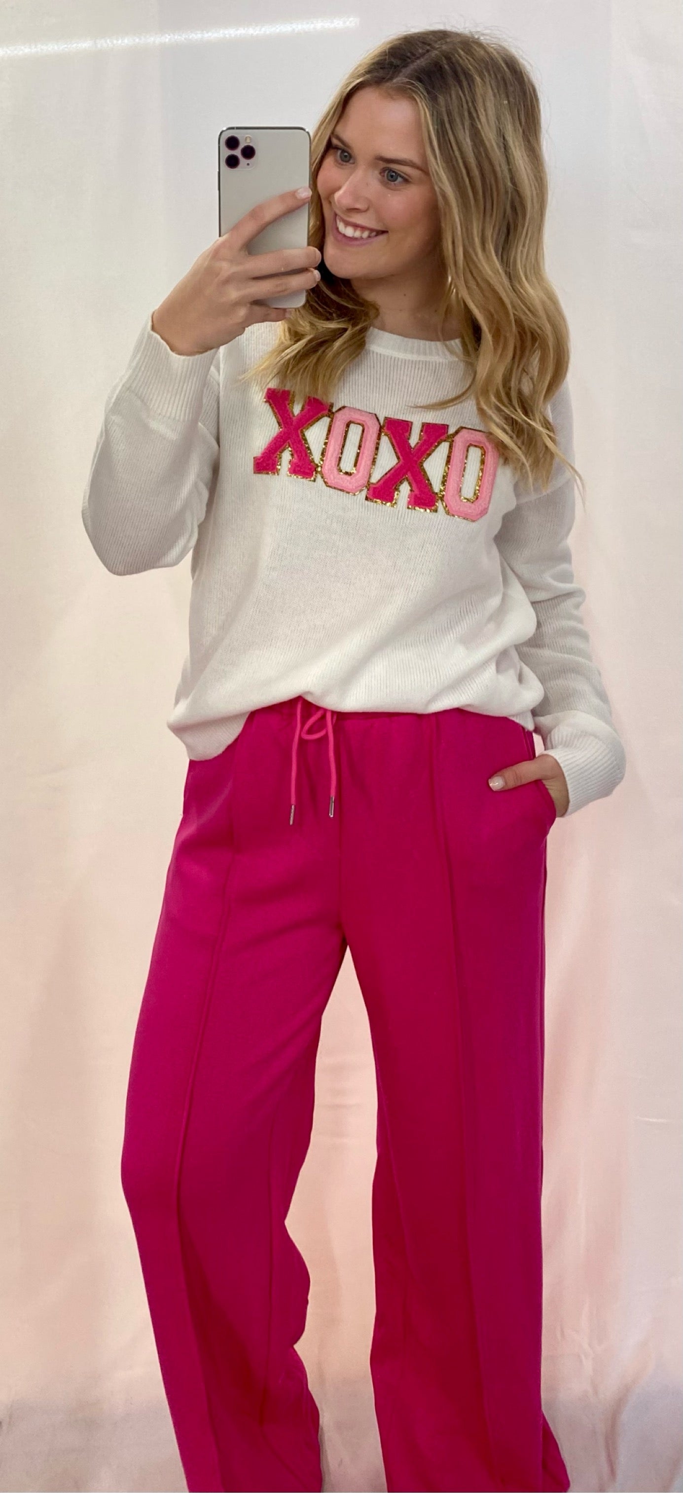 Hot Pink Drawstring Pants