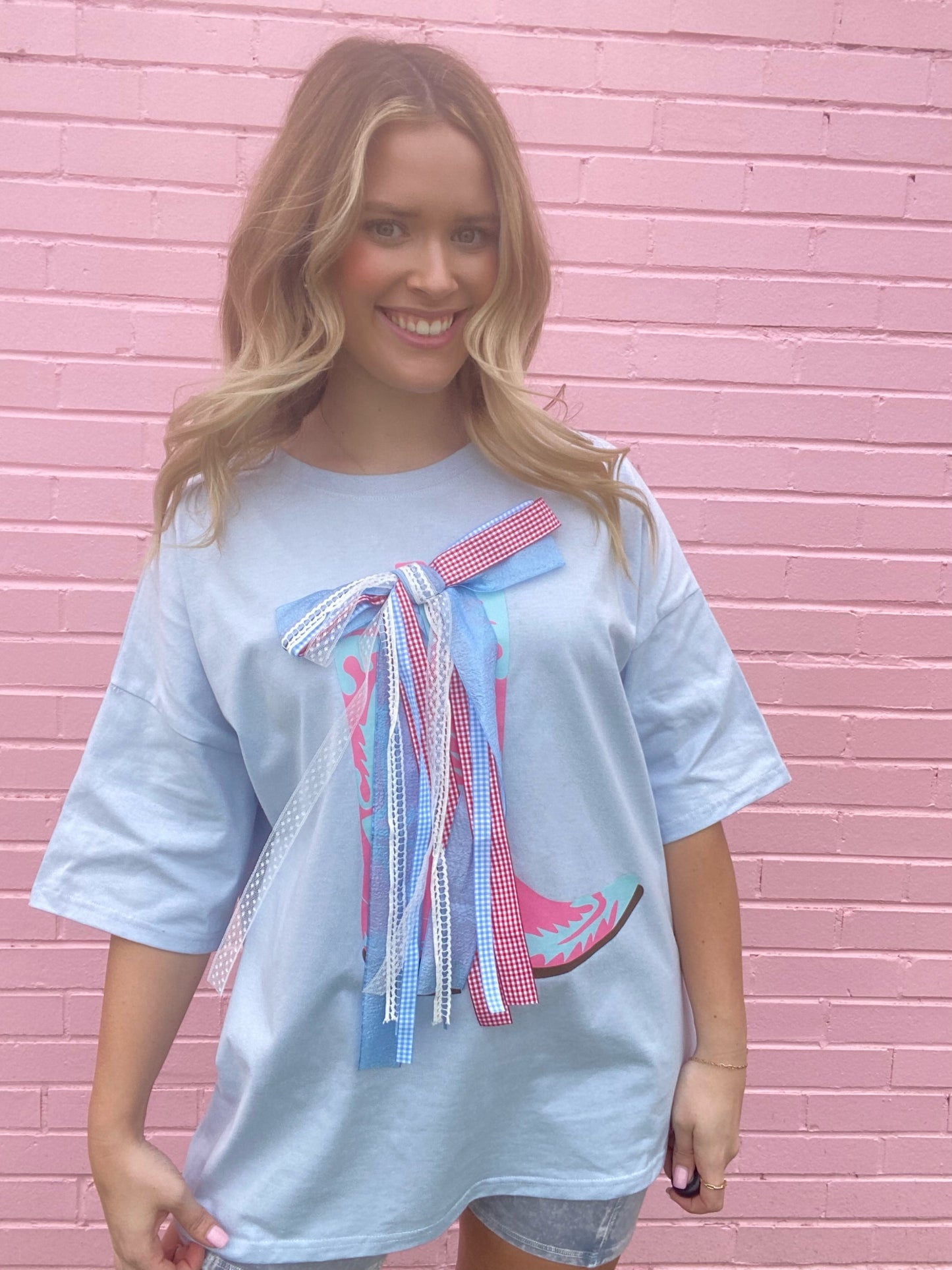 Boots Graphic Tee w/ Bow