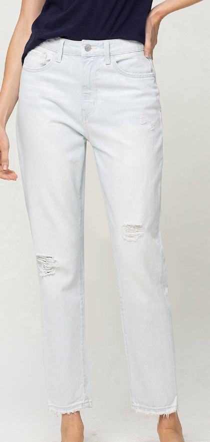 SUPER HIGH RISE MOM JEANS