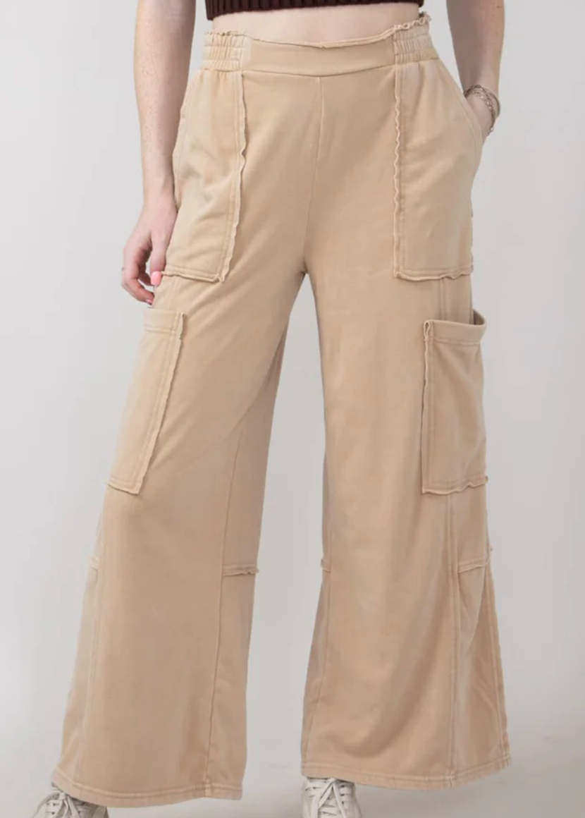 Knit Cargo Pants