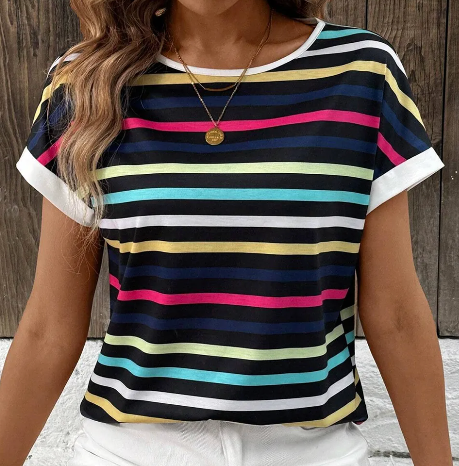 Multi-Color Stripe Top