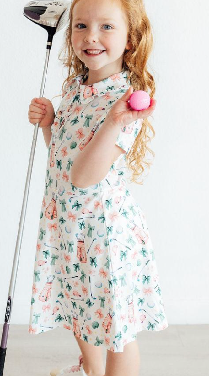 Birdies & Bows S/S Polo Dress