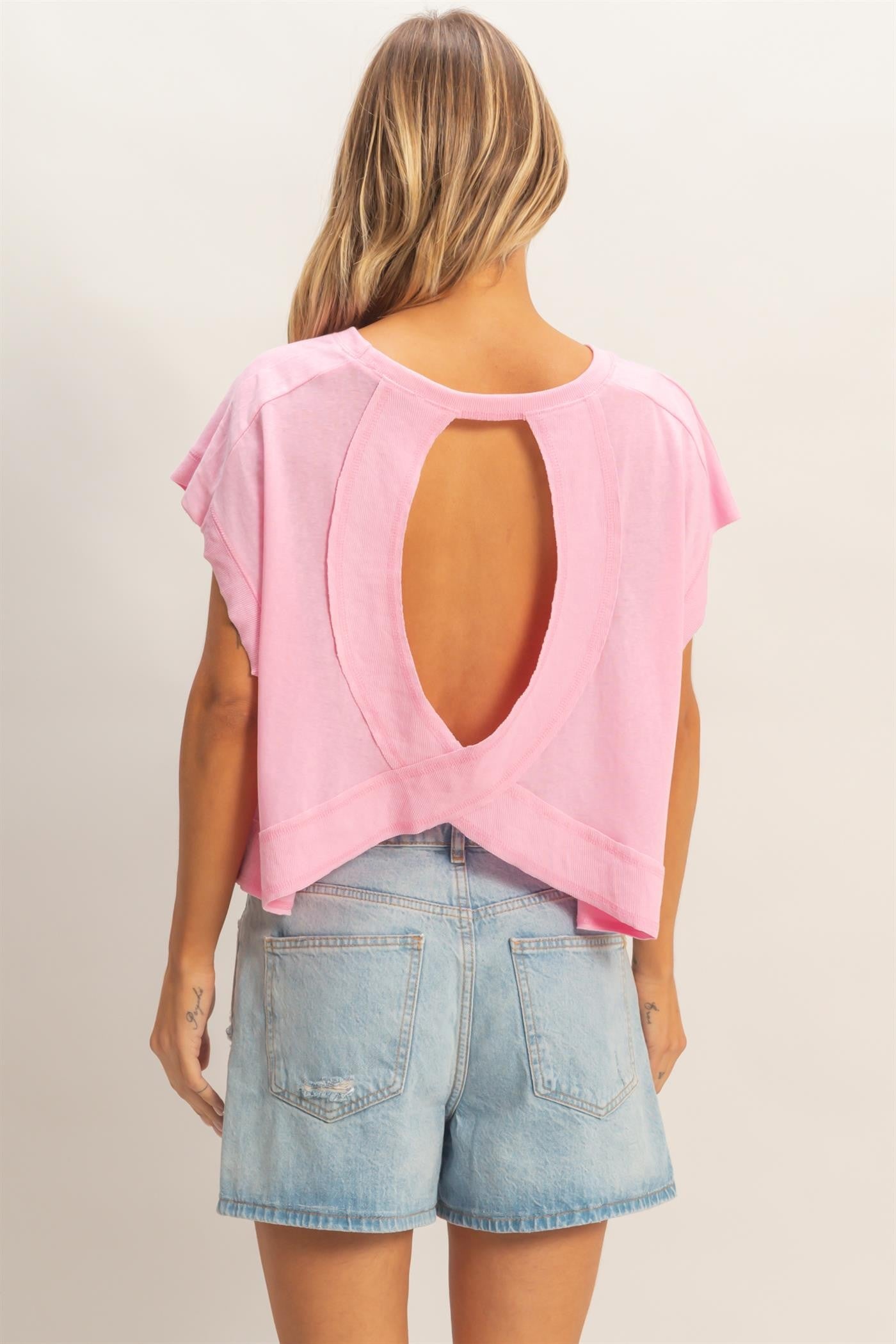 Boxy Crew Neck Top