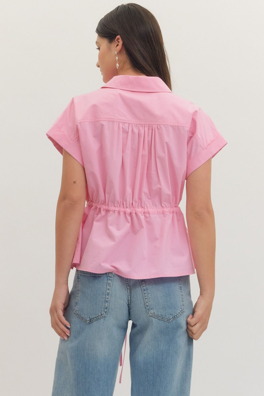 Solid cap sleeve top