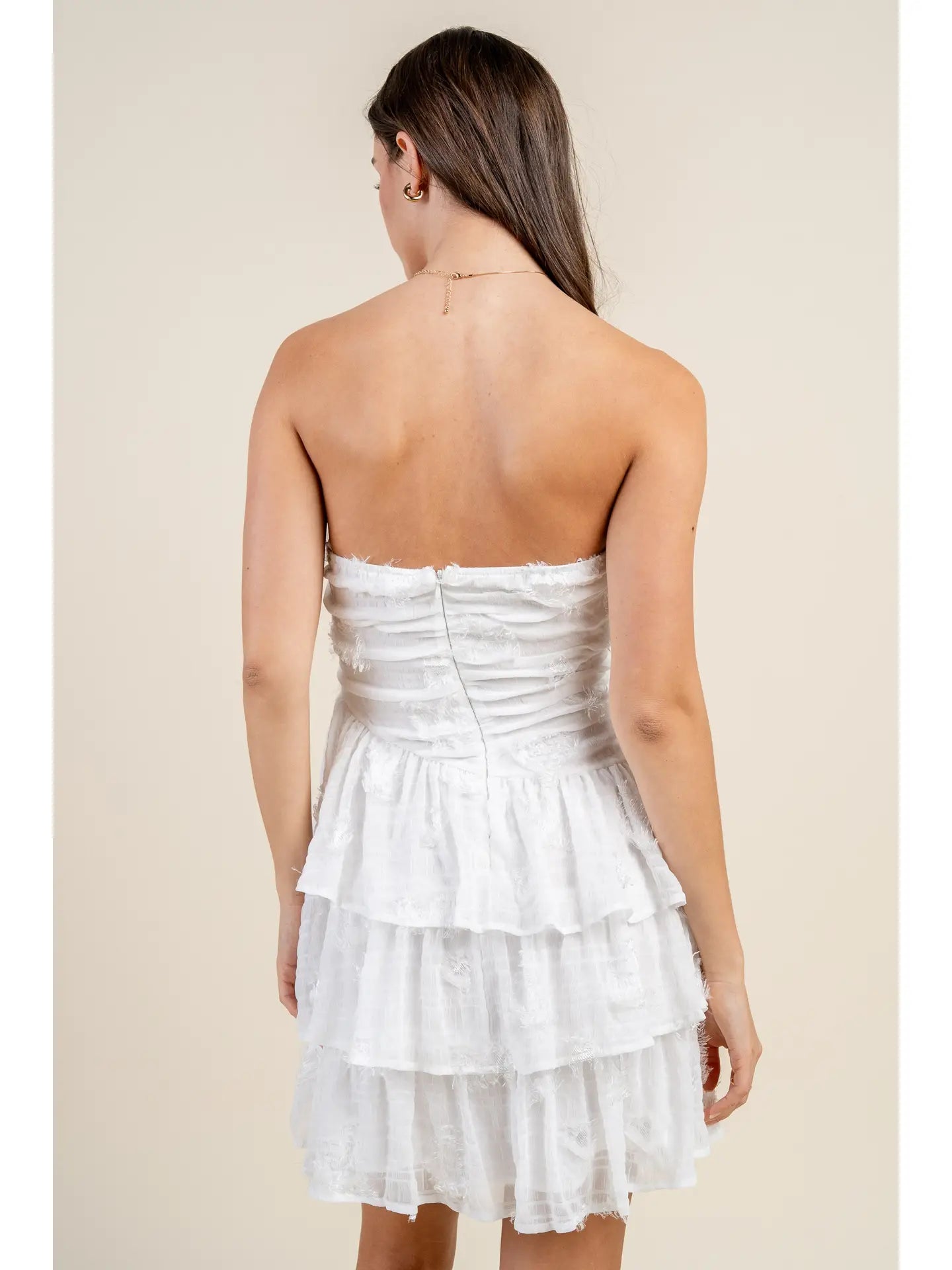 ASYMMETRICAL Tiered Mini Tube Dress