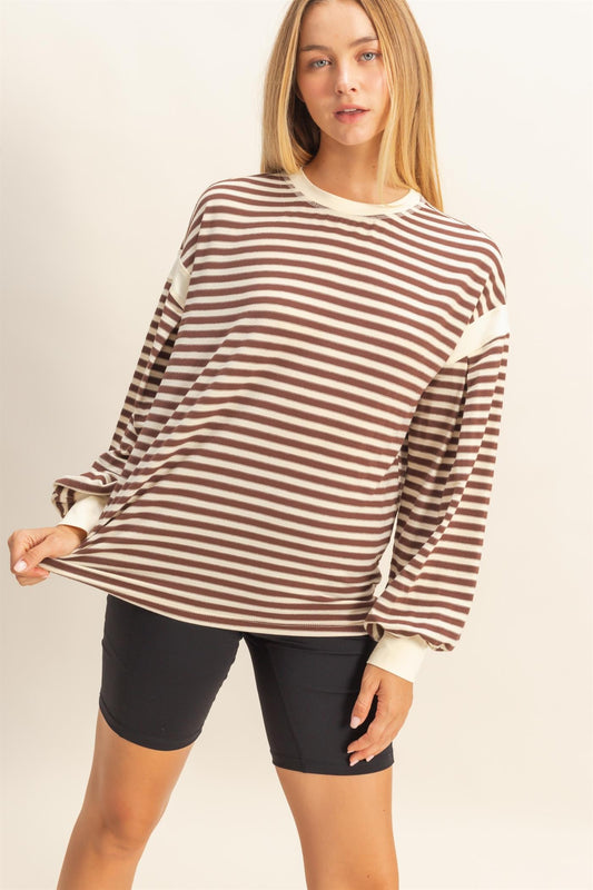 Stripe Crewneck