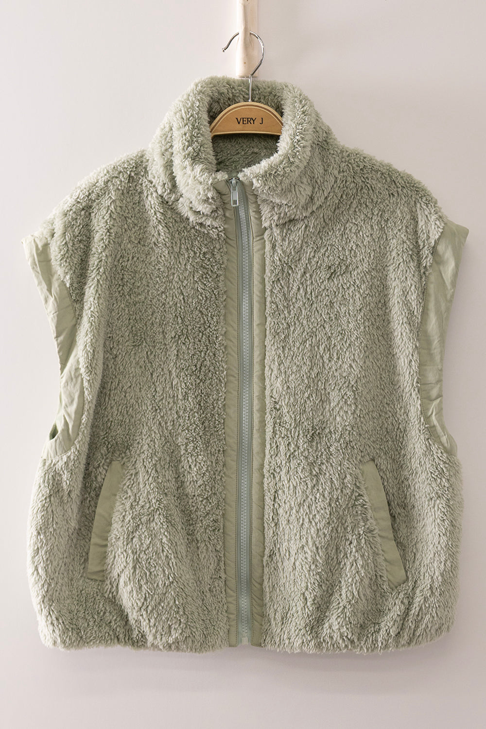 Soft sherpa fleece and quilted puffer