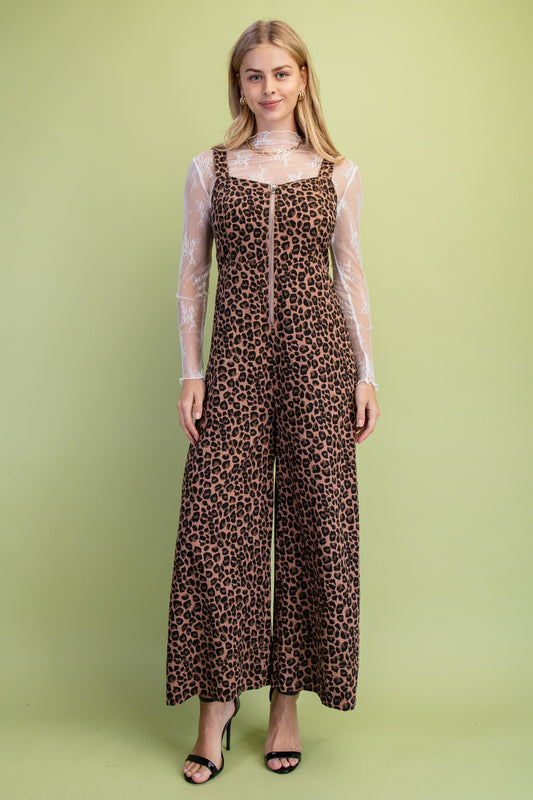 Leopard Print Jumpsuit