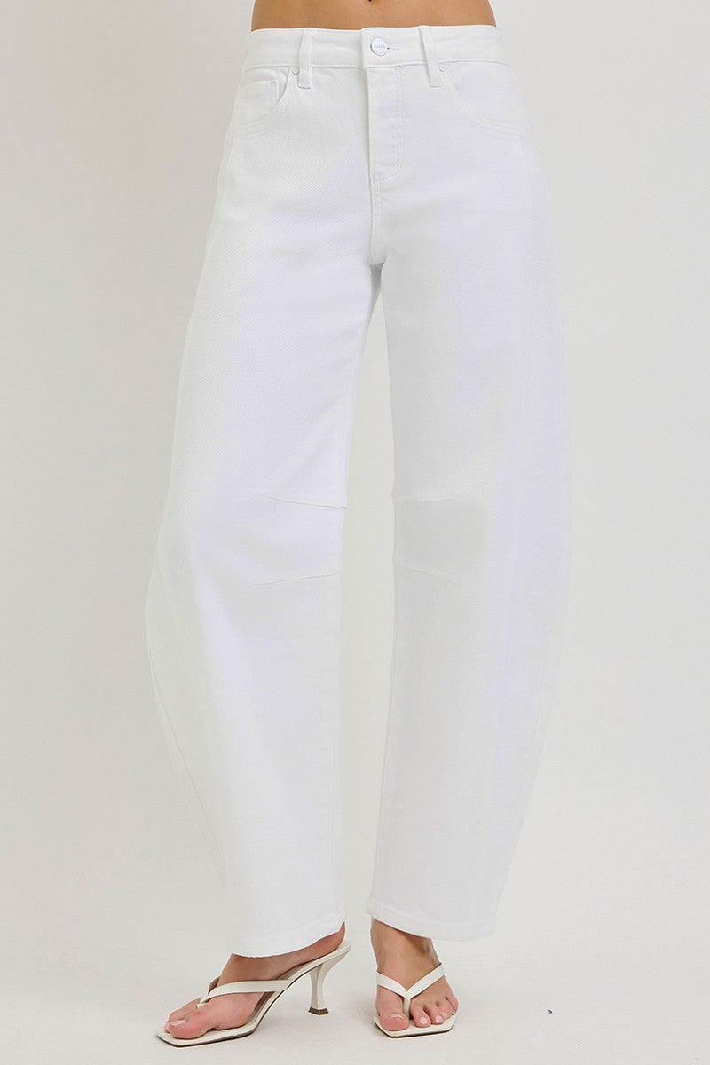 TUMMY CONTROL SLOUCHY ANKLE BARREL PANTS
