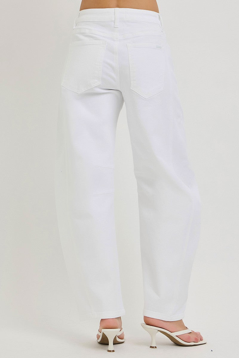 TUMMY CONTROL SLOUCHY ANKLE BARREL PANTS
