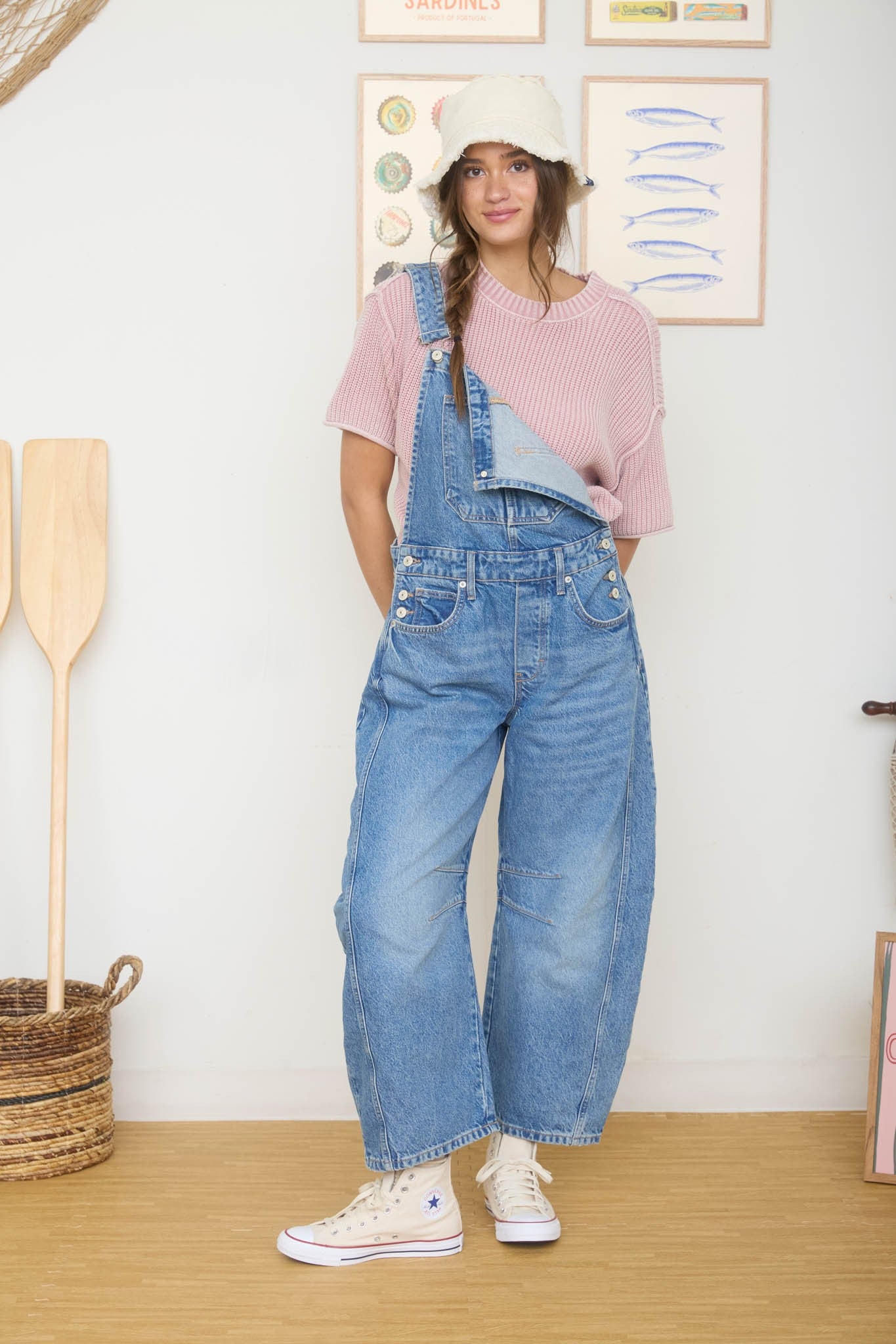 Washed Crew Neck Raw Edge Short Sleeve