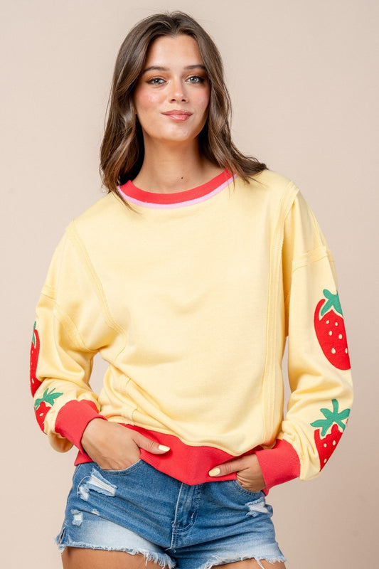 FRENCH TERRY LIGHTWEIGHT SWEATER TOP