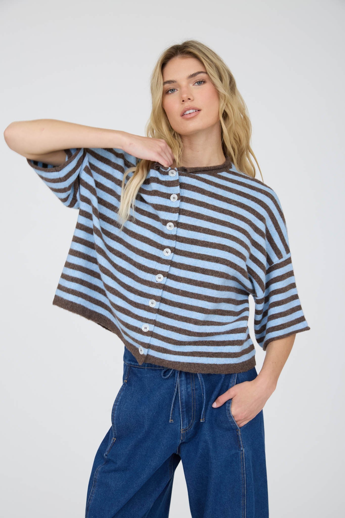 On Repeat Stripe Cardigan Top