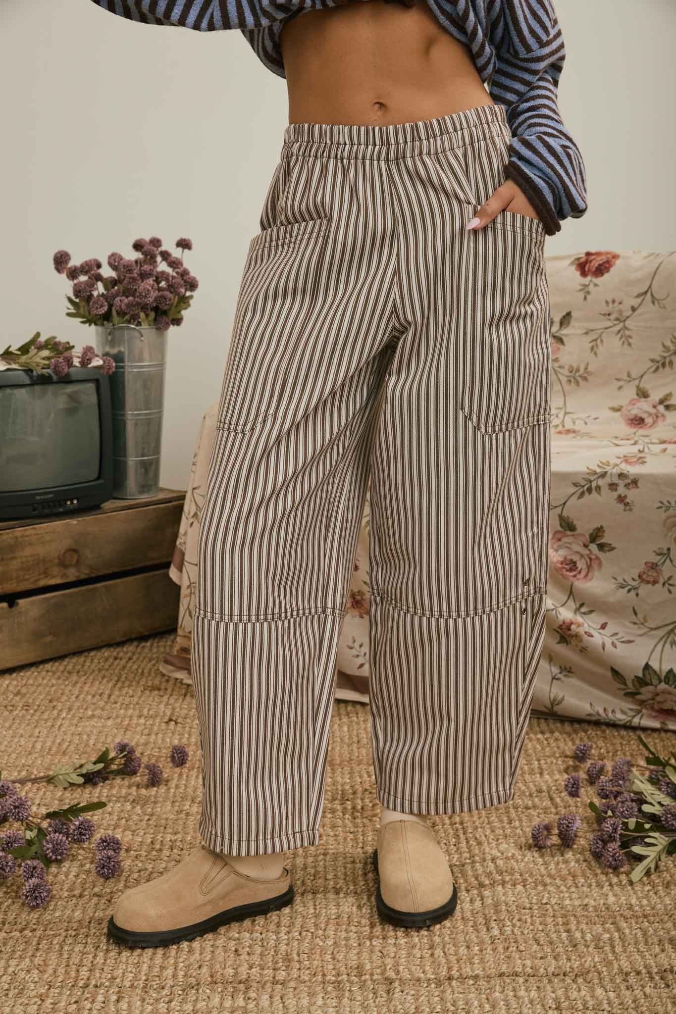 Mocha Moment Barrel Pant