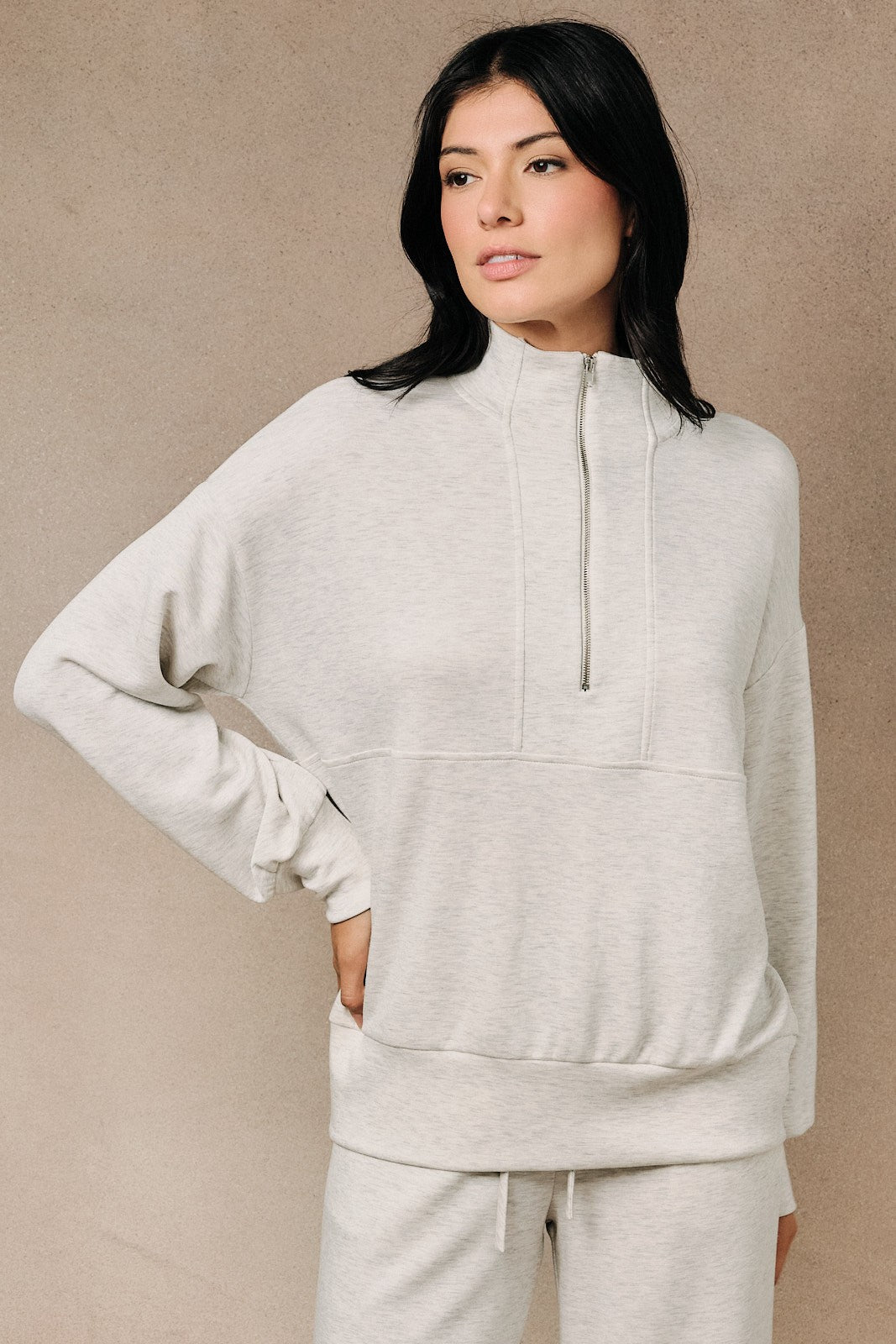 Gray Scuba Quarter Zip Set