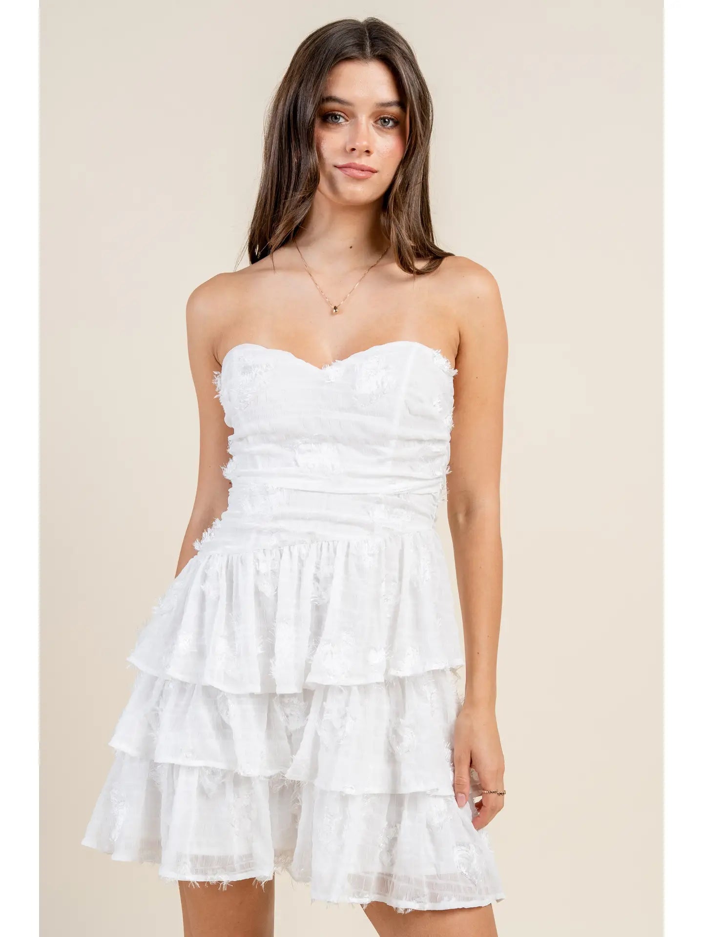 ASYMMETRICAL Tiered Mini Tube Dress