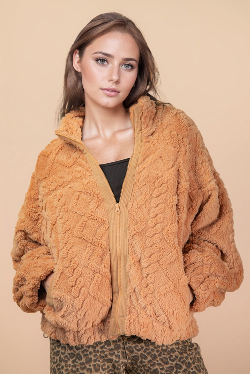 Mocha Sherpa Coat
