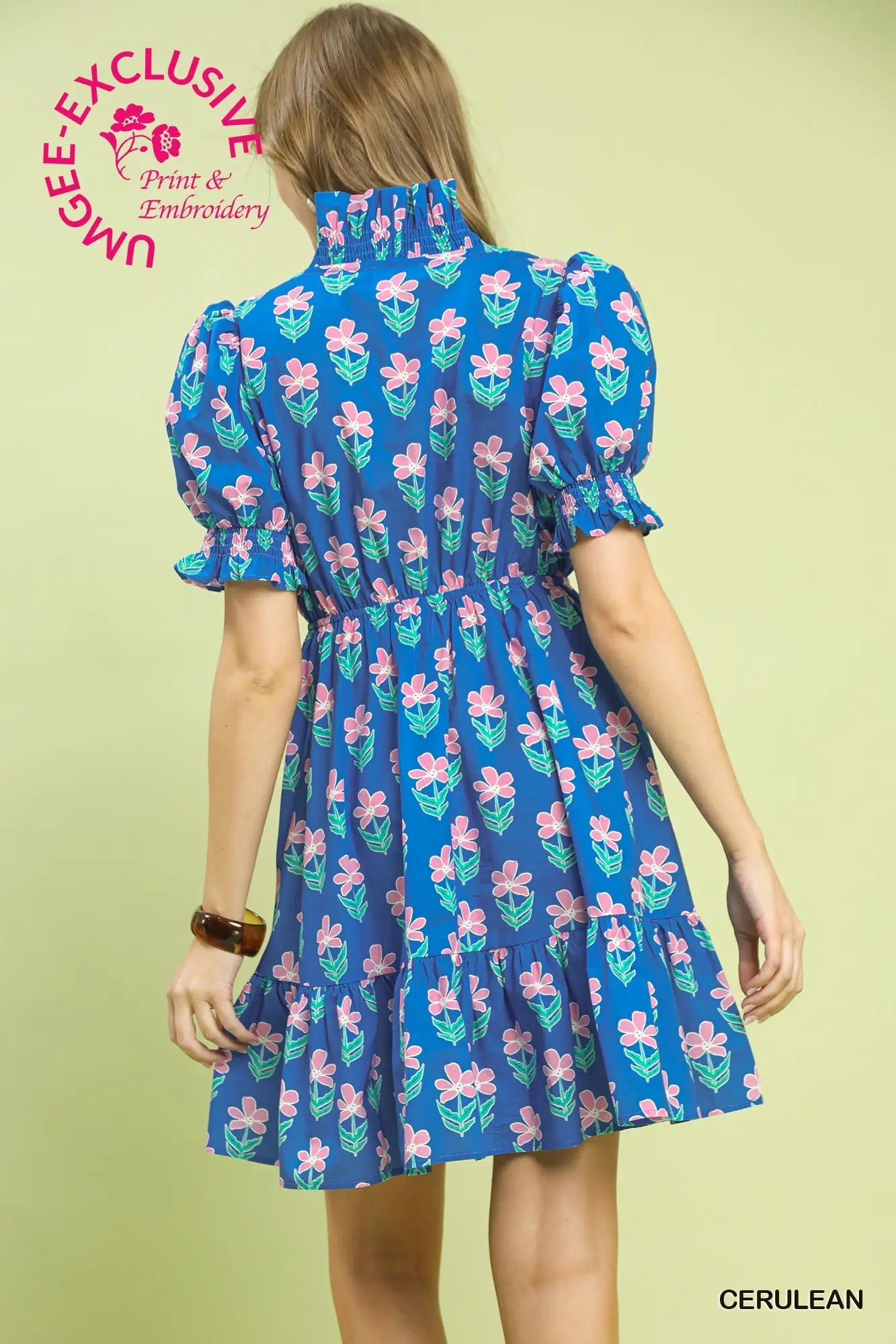 Ruffled Floral Babydoll Dress
