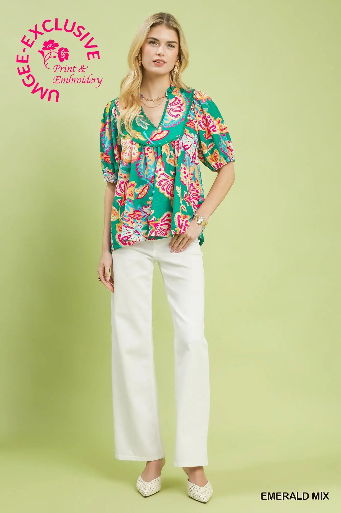 Paisley Print Top