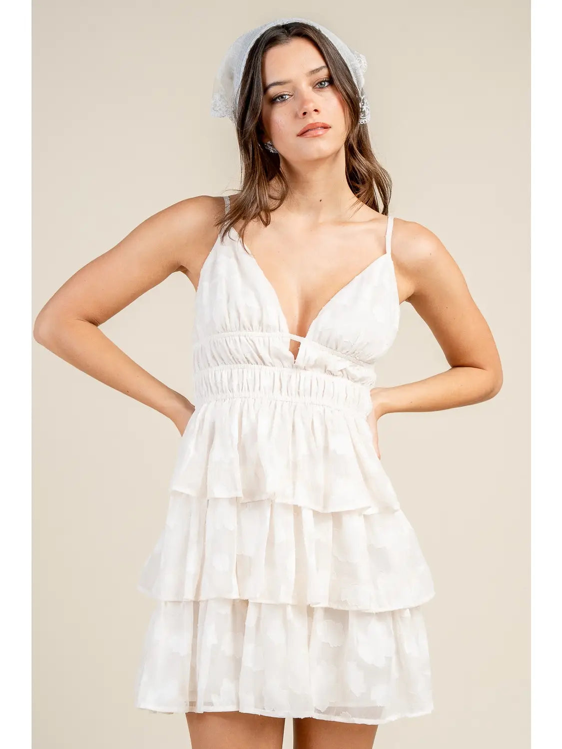 Jacquard Chiffon Dress