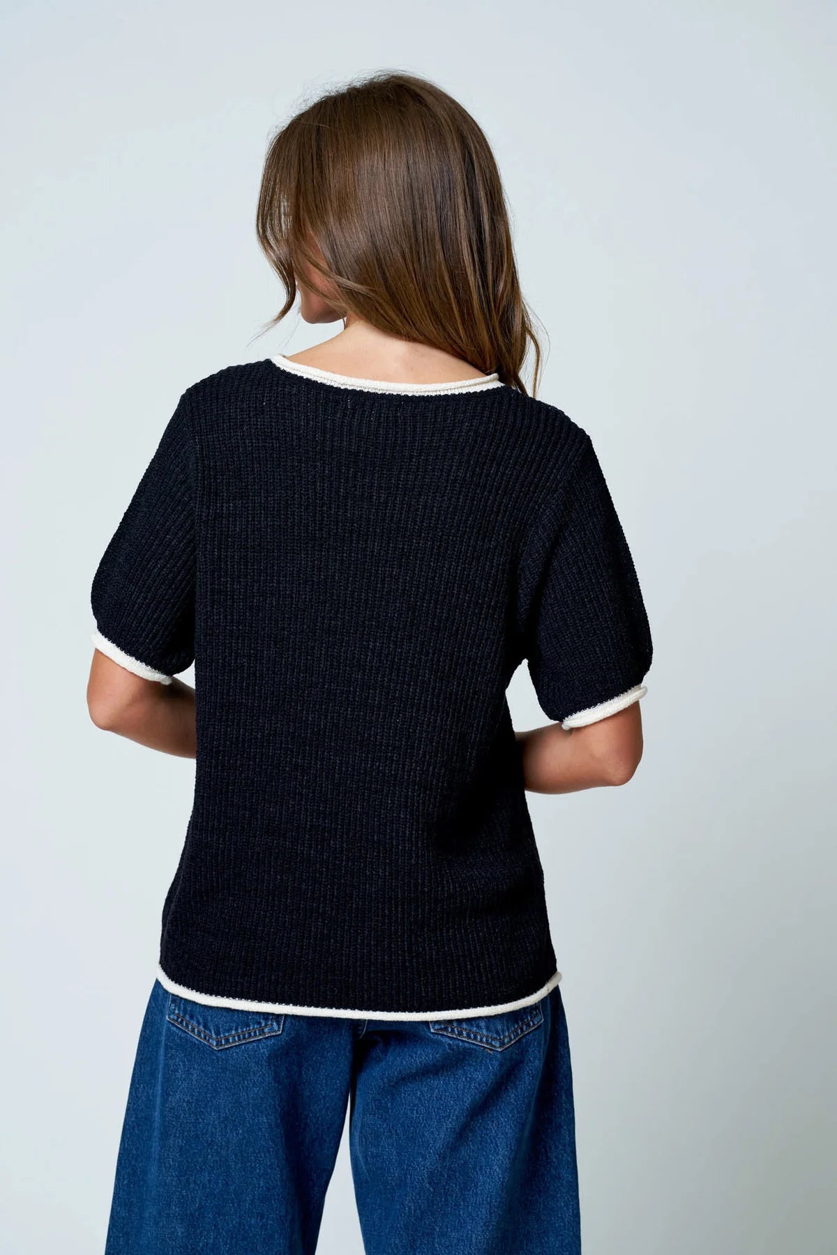 ROBBI RIBBED KNIT SWEATER