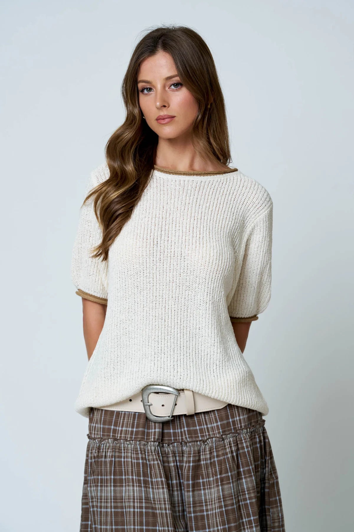 ROBBI RIBBED KNIT SWEATER