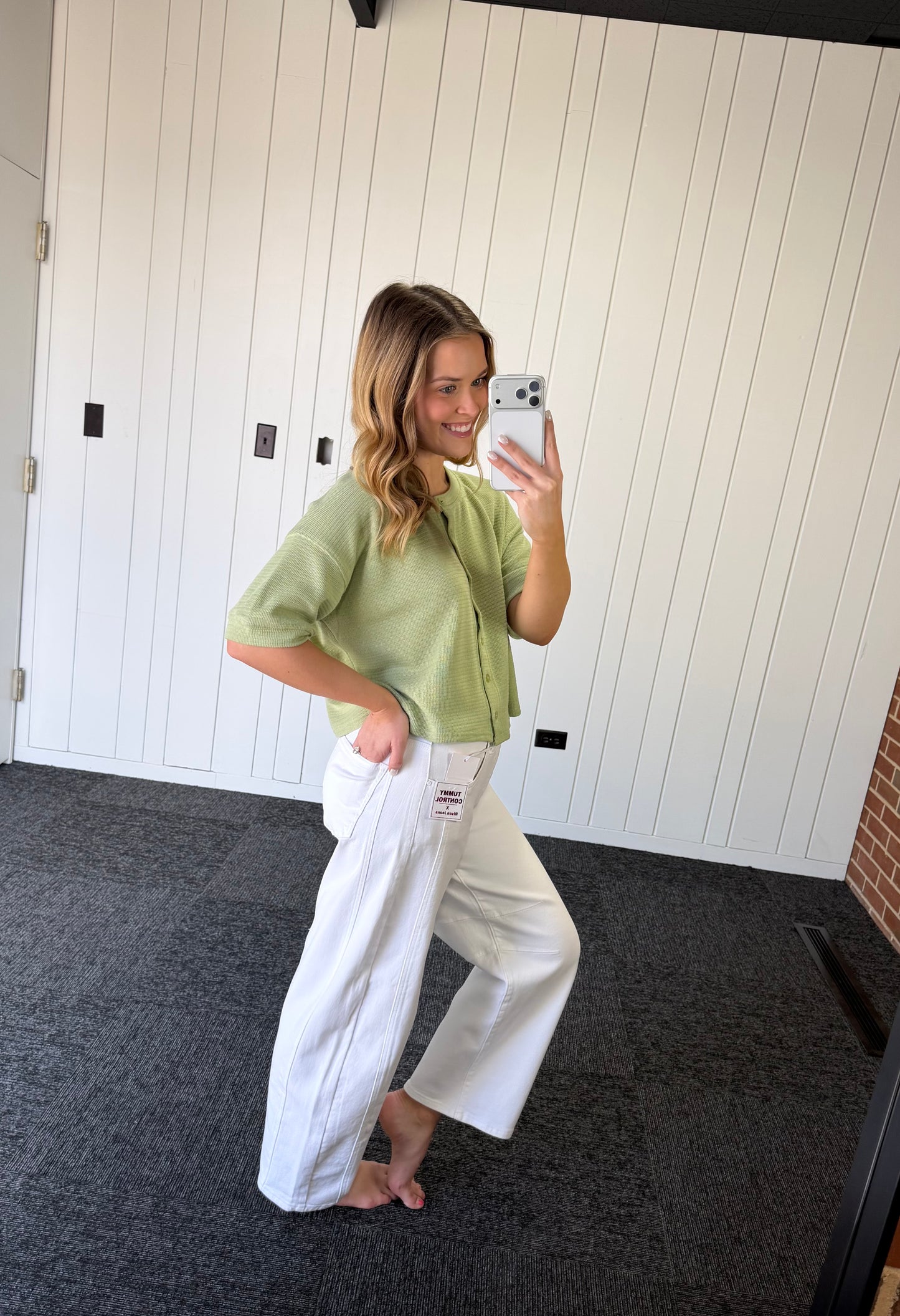 TUMMY CONTROL SLOUCHY ANKLE BARREL PANTS