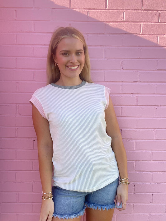 White Top W/ Color Detail