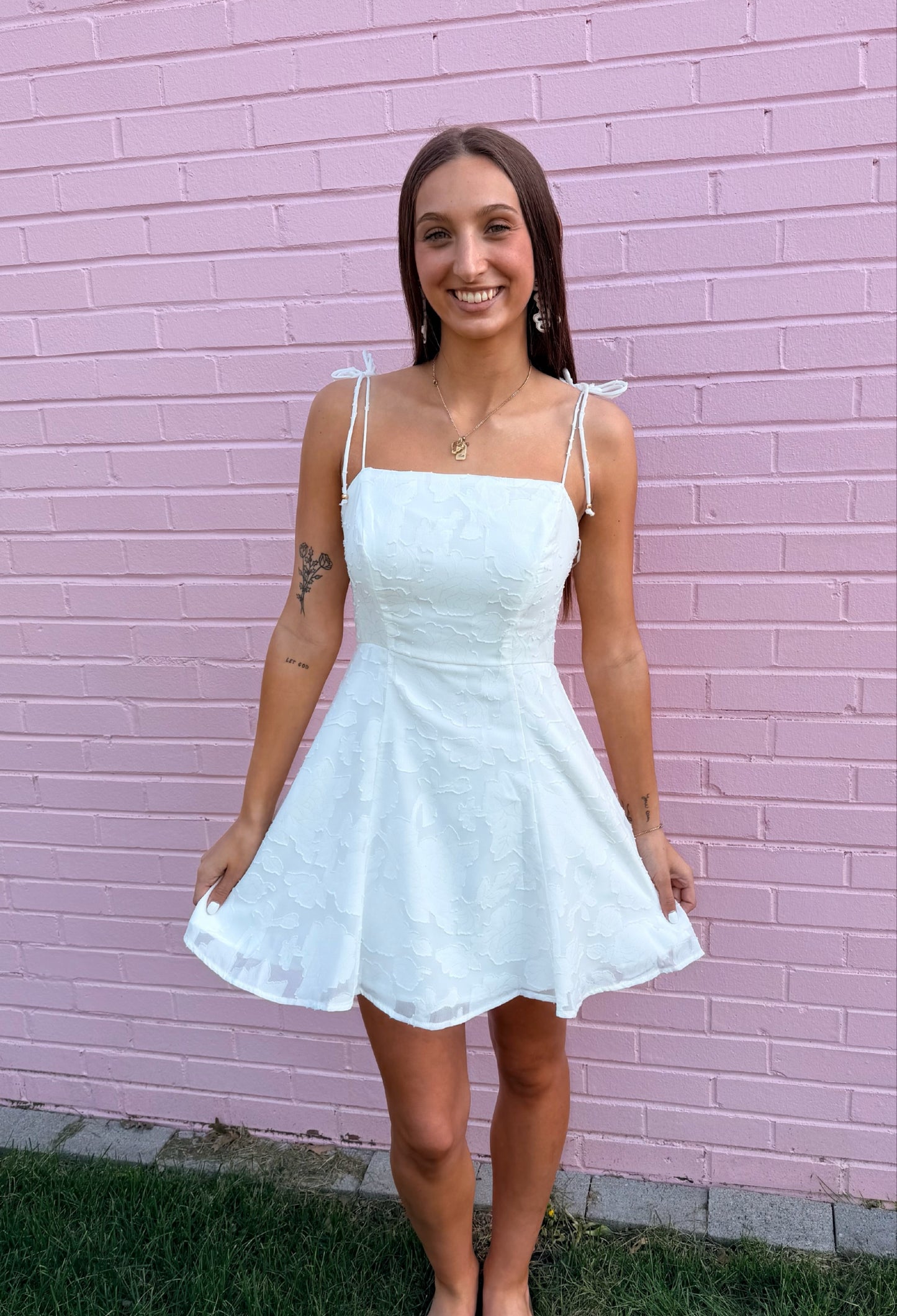 BURNOUT WOVEN DRESS
